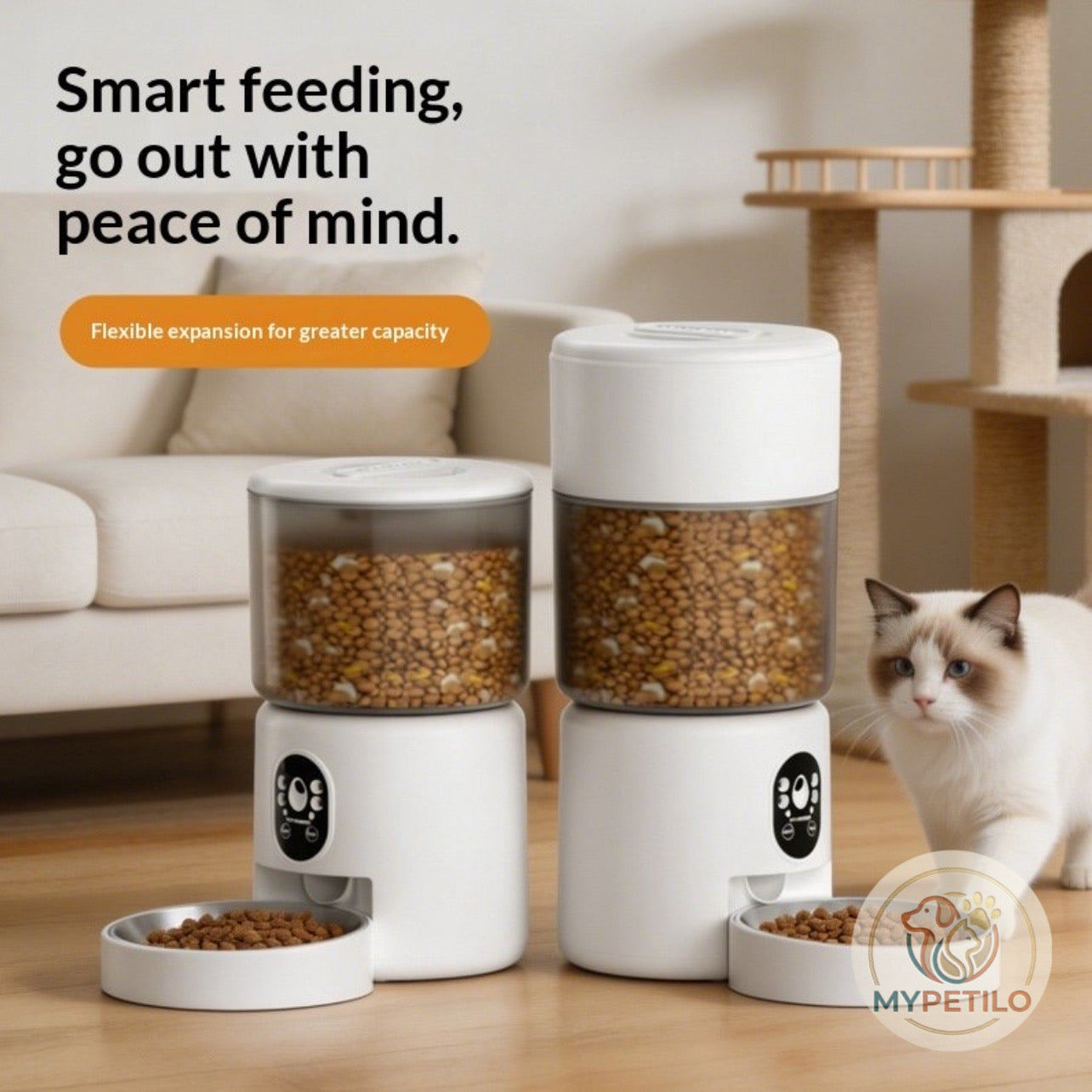 Dog And Cat Food Feeder Dispenser