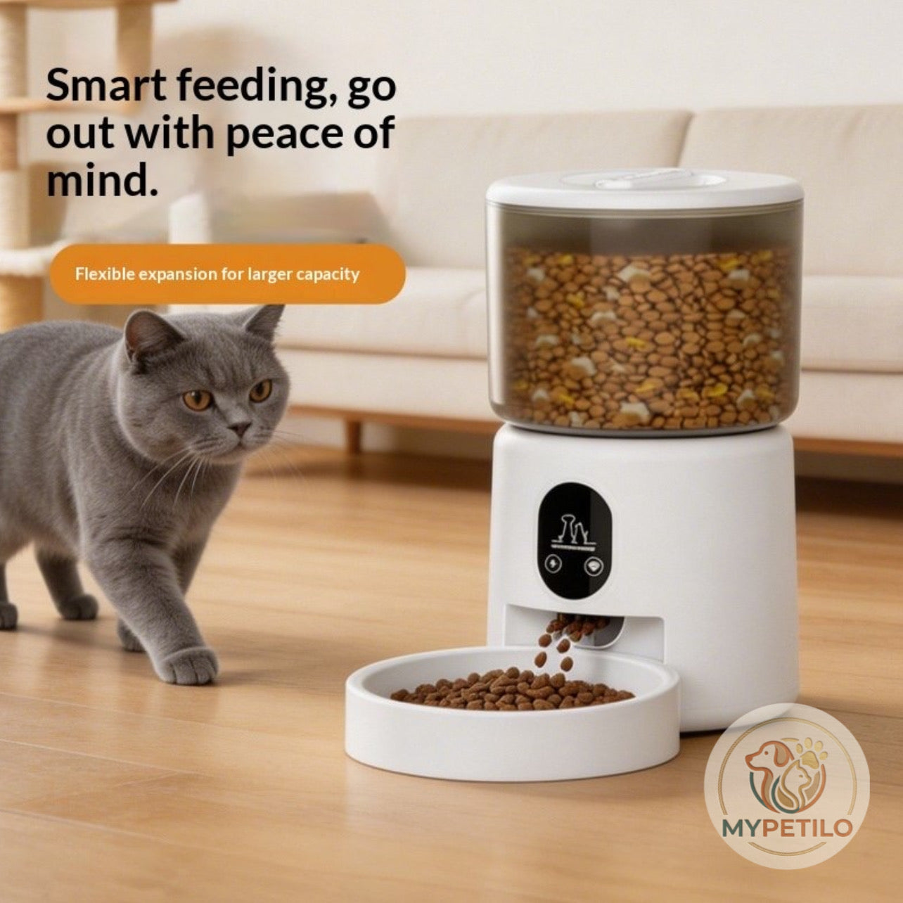 Dog And Cat Food Feeder Dispenser