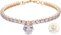 Cat And Dog Necklace Pet Gem Necklace Cat And Dog Rhinestone Collar Supplies