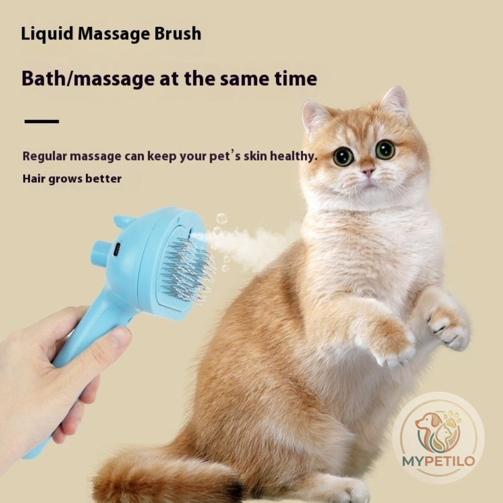 Pet Spray Comb Rechargeable Float Hair Cleaning One Key Hair Removal Comb